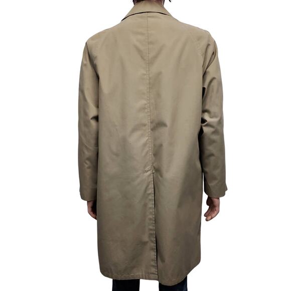 Vintage Rainfair Trench Coat Removable Insulated Faux Fur Lining Made in USA 44 - Picture 8 of 14